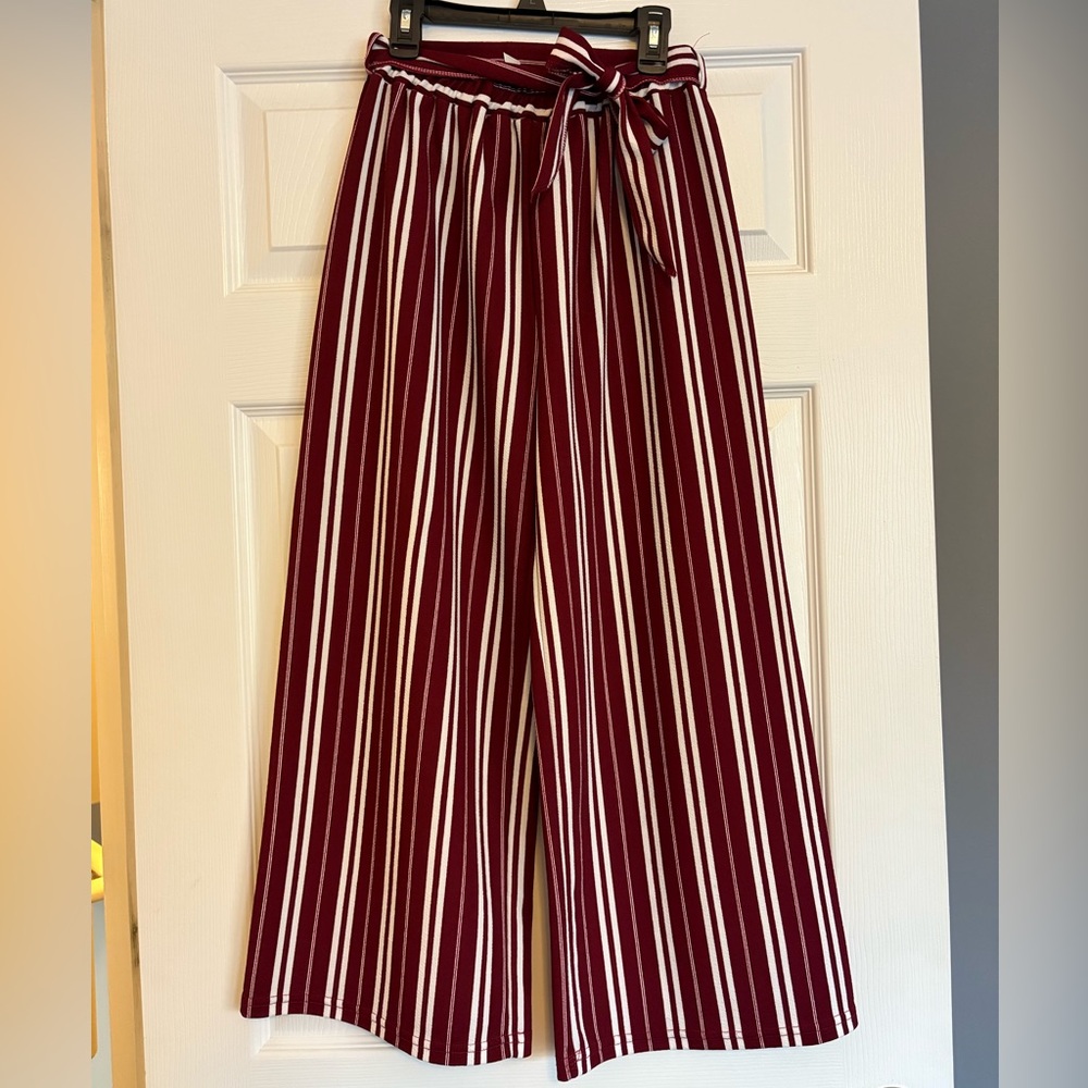 Wide Leg Stiped Pants 6